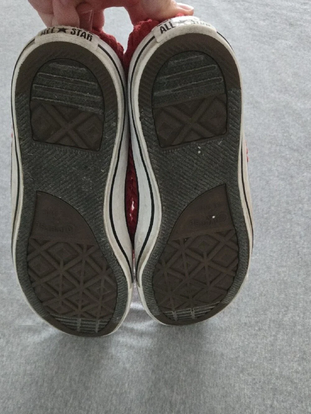 Converse Red Corduroy Low-Top Sneakers